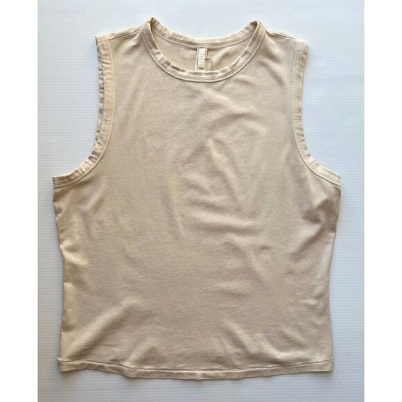 SKIMS Women's Outdoor Crew Neck Sleeveless Tank Top Size 2X Bone - Picture 4 of 9